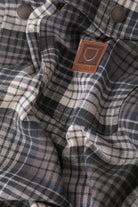 Men's Bowery Builders Ranch Performance Flannel in the color Black/Navy - Additional Laydown image