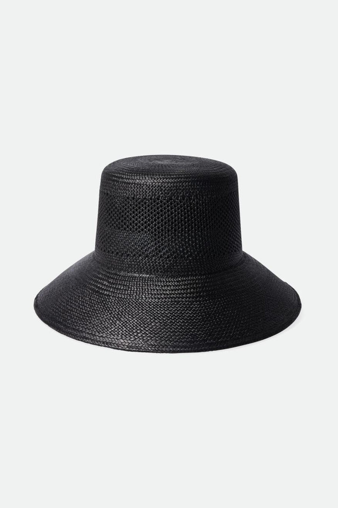 Brixton Lopez Panama Straw Bucket Hat - Coronado Black
