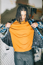 Men's Bowery Quilited Hooded Flannel in the color Navy/Cream - Men's Lifestyle image