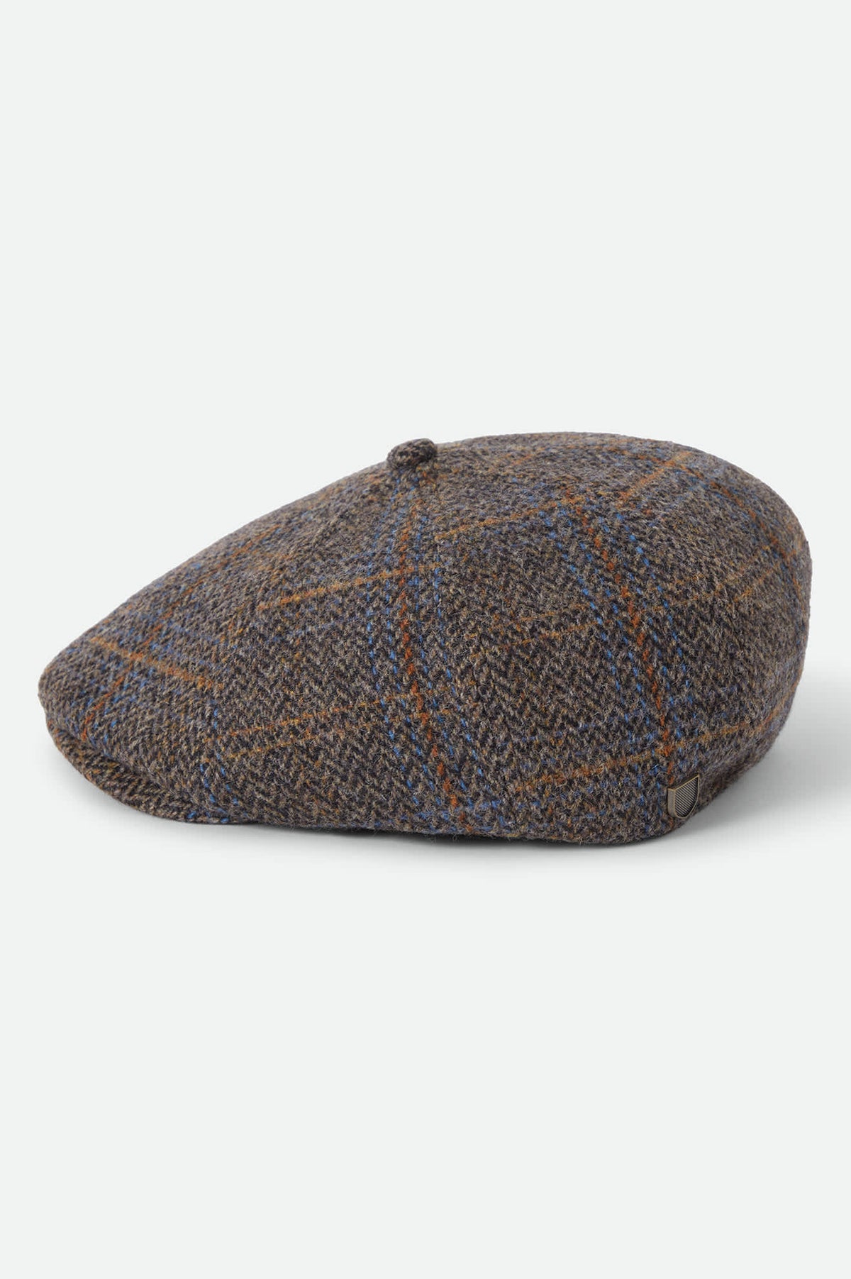 Unisex Brood Newsboy Cap in the color Slate Blue/Sepia/Orange - Additional Laydown image