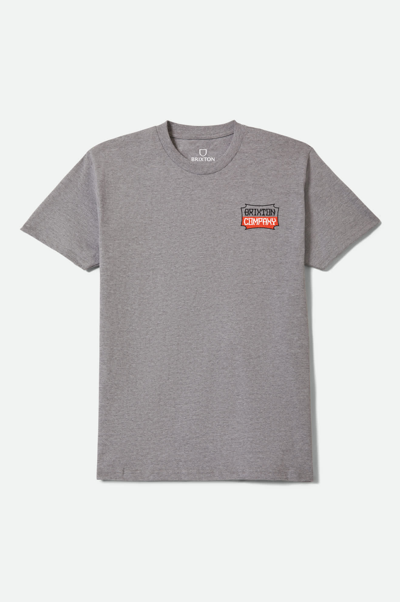 Men's Pillar Short Sleeve Shirt in the color Heather Grey - Front Product View