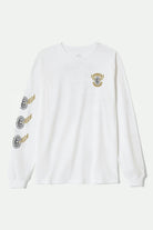 Men's Payson Standard L/S T-Shirt in the color White - Front Product View