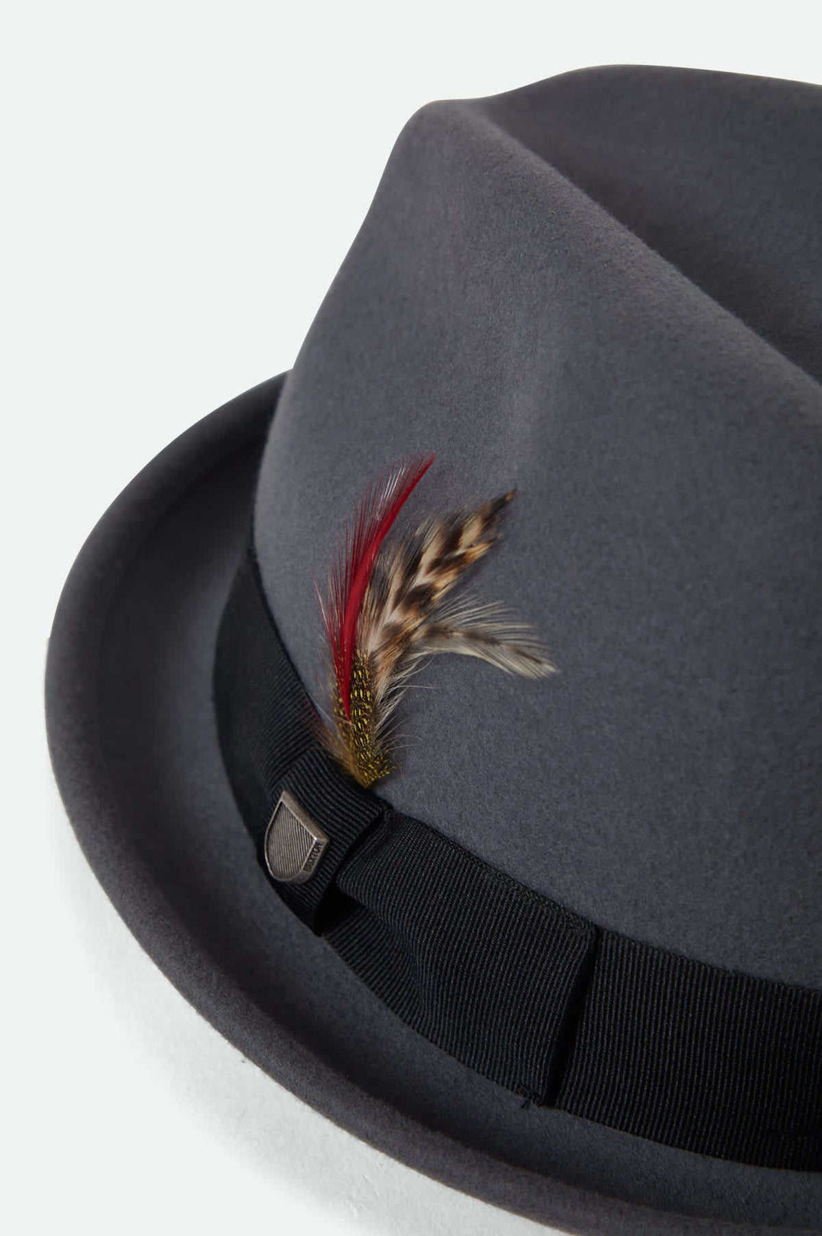brixton fiona ii traveler women\'s wool felt fedora Gray Size Small‎ Women main image 4