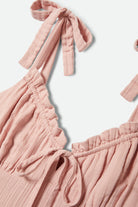 Women's The Tie Dress in the color Silver Pink - Additional Laydown image