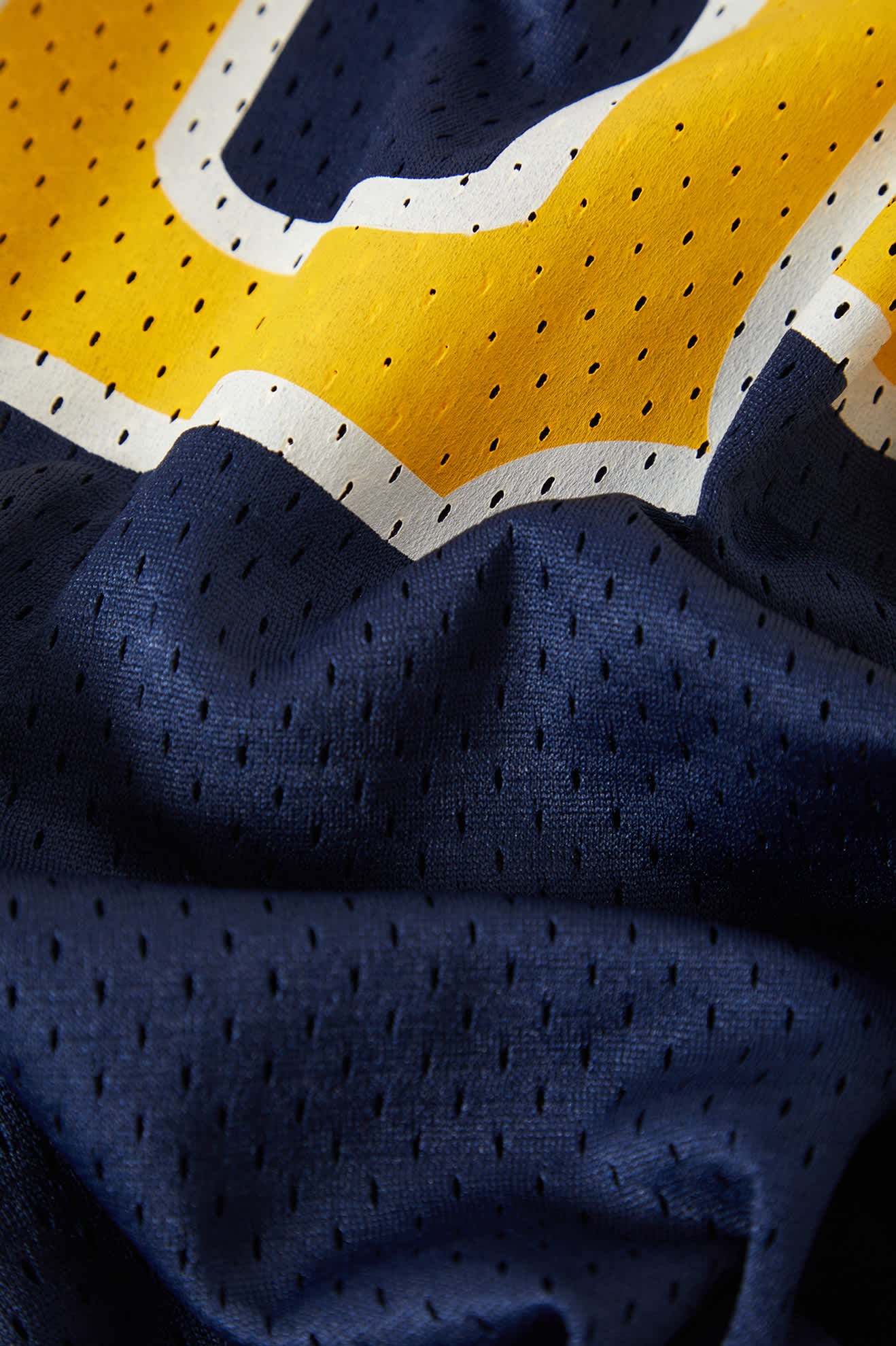 Men's The Brixton Mesh Short Sleeve Baseball Jersey in the color Washed Navy - Additional Laydown image