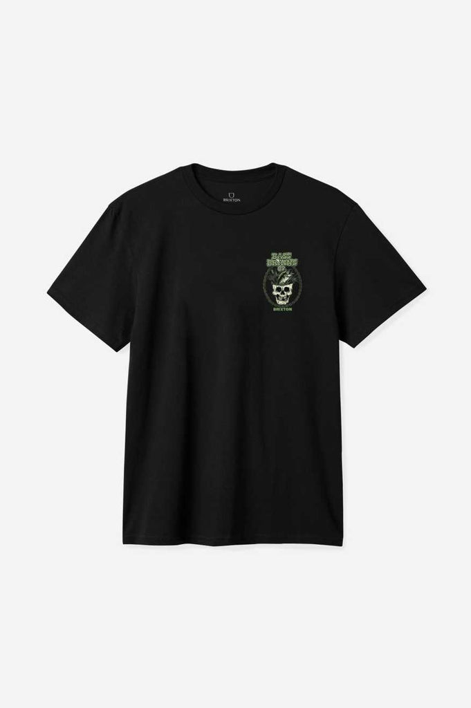Brixton Bass Brains Skull S/S Standard T-Shirt - Black