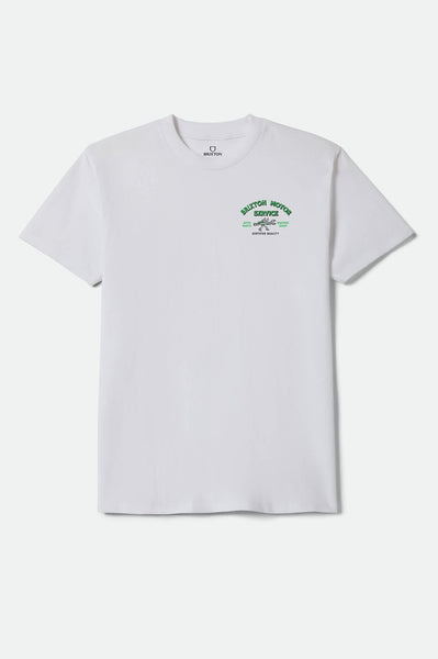 トップス PROFESSIONAL S/S T-SHIRT (WHITE x GREEN) Men's Dyson Standard T-Shirt in White – Brixton