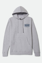 Men's Regal Hoodie in the color Heather Gunmetal/Dark Navy - Front Product View