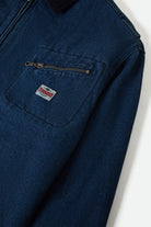 Men's Altered Threads Lined Garage Jacket in the color Medium Wash Denim - Additional Laydown image