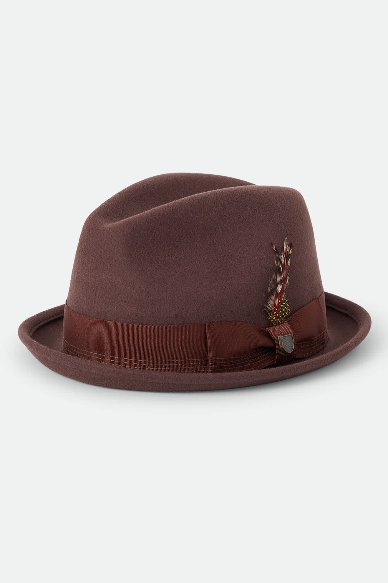 Unisex Gain Fedora in the color Chestnut - Front Product View