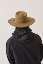 Unisex Beck Journey Canvas Hat in the color Khaki - Men's Back View