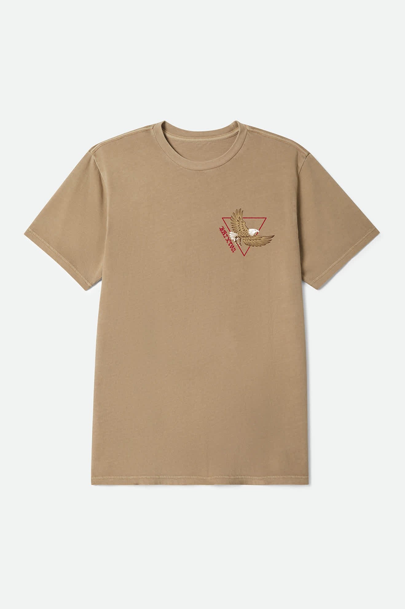 Men's Opal Short Sleeve Standard T-Shirt in the color Timeless Taupe Worn Wash - Front Product View