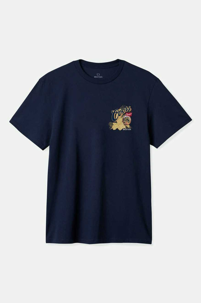 Brixton Coors Start Your Legacy Hops T-Shirt - Navy