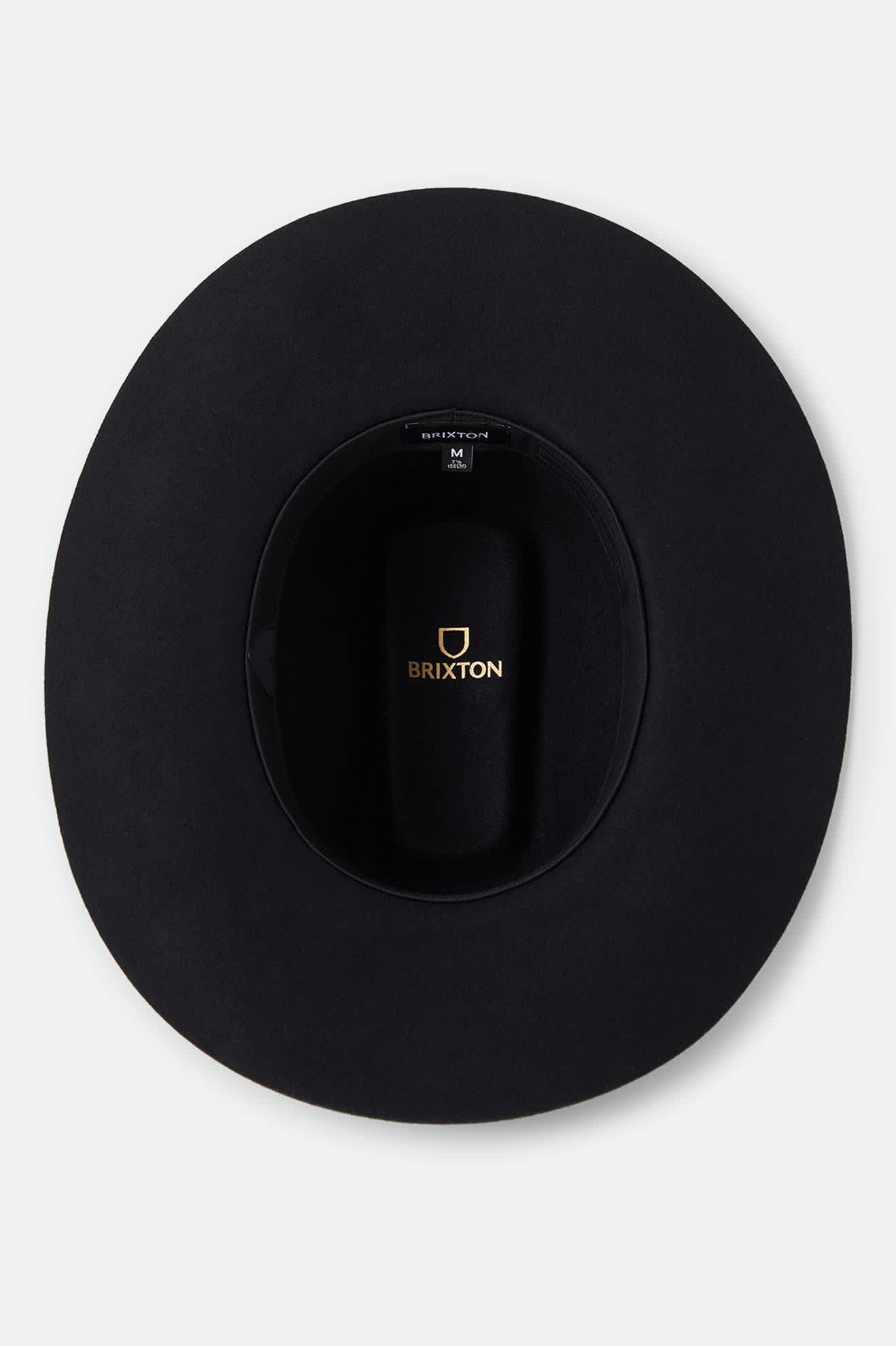 Unisex Prescott Brick Top Cowboy Hat in the color Black - Additional Laydown image