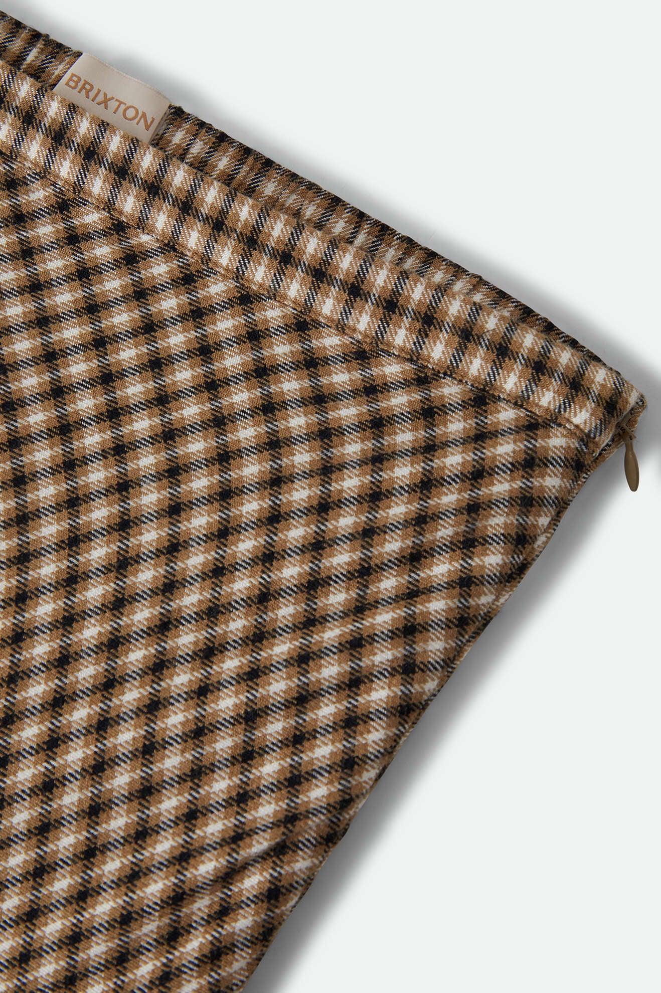 Women's The Molly Silky Skirt in the color Khaki/Off White/Black Micro - Additional Laydown image