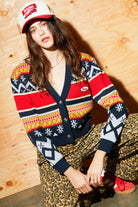 Women's Winter Racing Cardigan in the color Multi Racing Stripe - Men's Lifestyle image