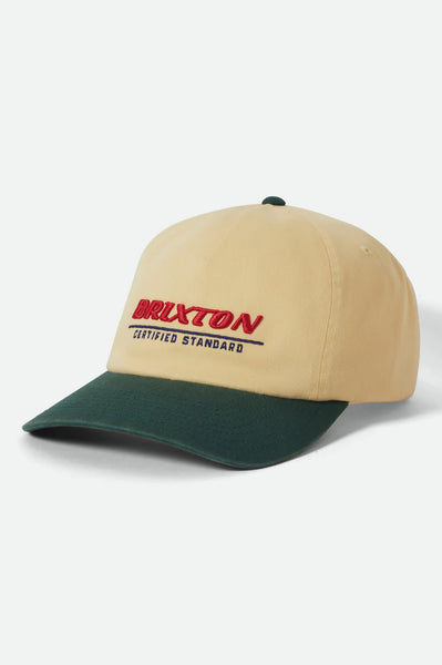 Unisex Brixton Certified Adjustable Hat in Washed Celestial Yellow