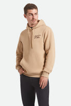Men's Rothwell Hoodie in the color Sand - Men's Front View