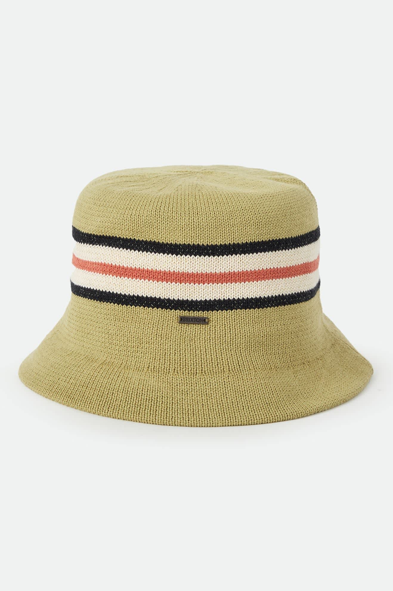 Unisex Redding Knit Packable Hat in the color Green Multi Stripe - Additional Laydown image