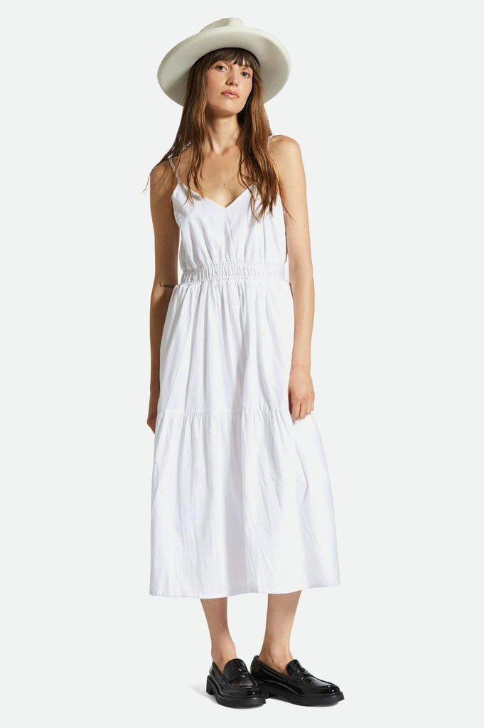 Brixton Sidney Dress - White Solid