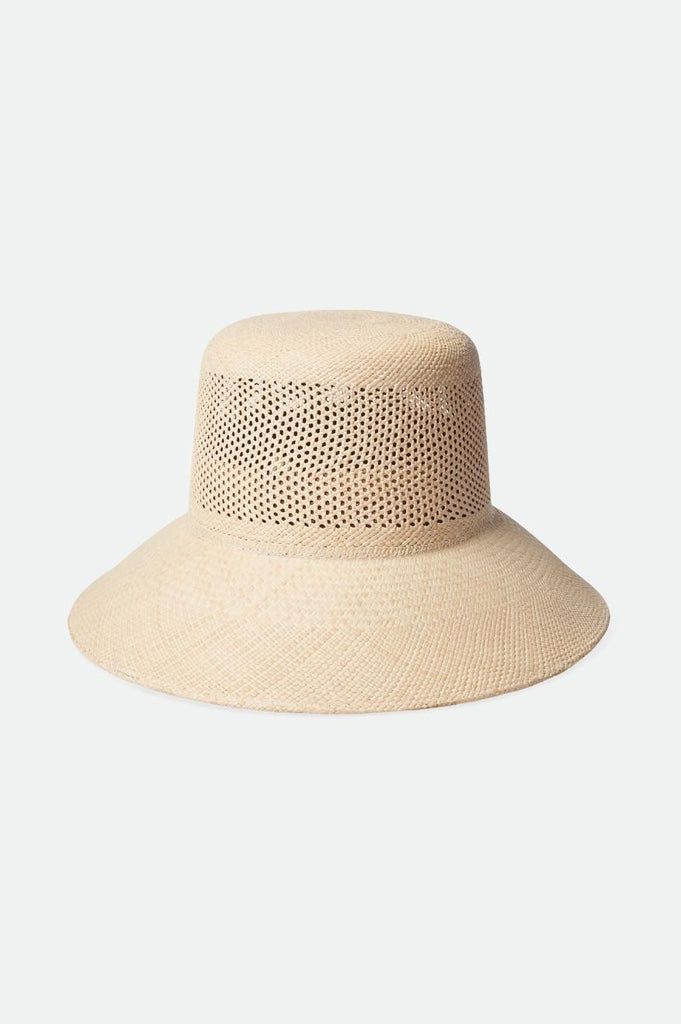 Brixton Lopez Panama Straw Bucket Hat - Catalina Sand