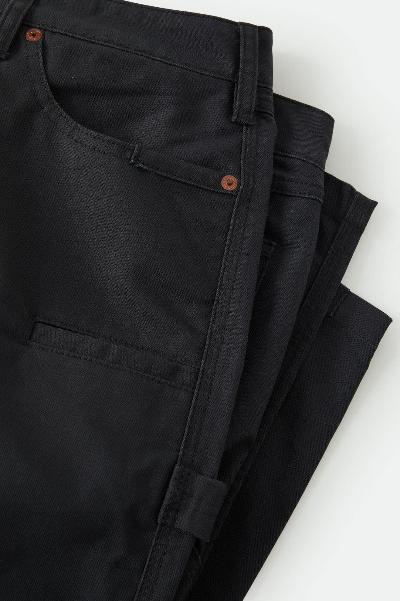 Men's Builders Carpenter Pant in the color Black - Additional Laydown image