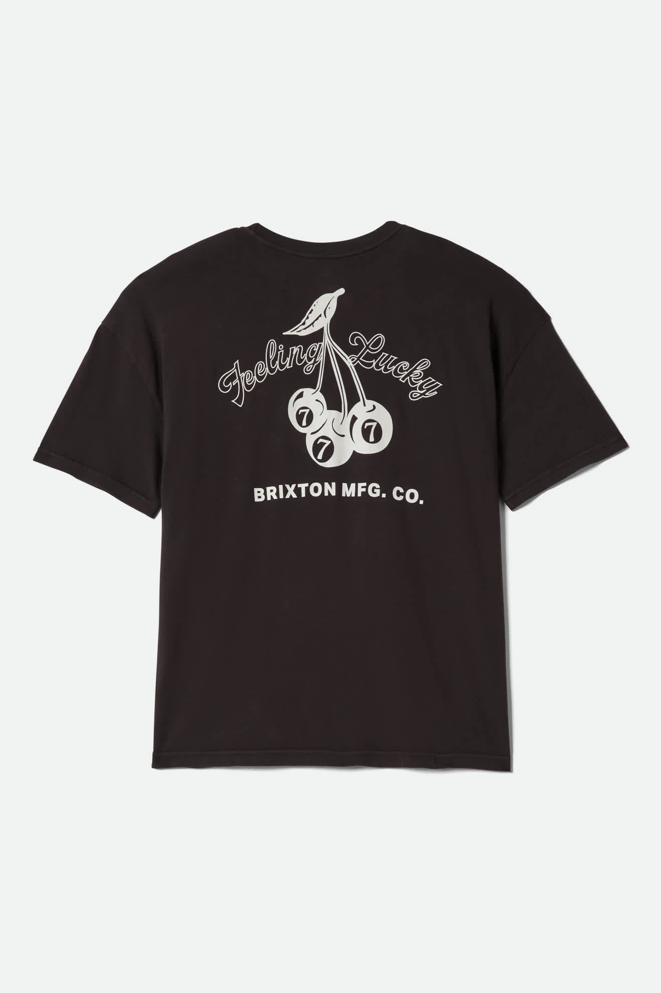 Women's Feeling Lucky Oversized Boyfriend T-Shirt in the color Black - Additional Laydown image