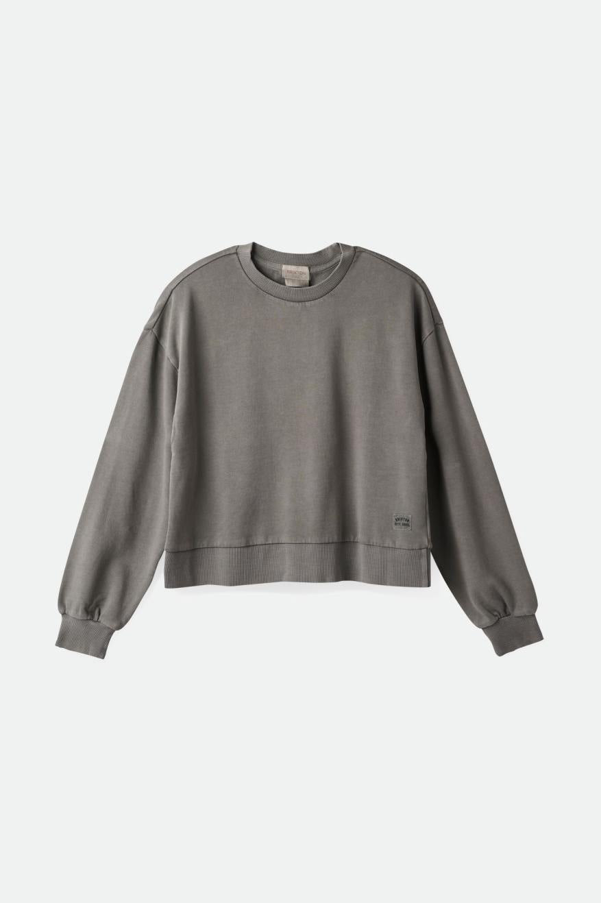Cross Loop French Terry Crew Washed Black Brixton