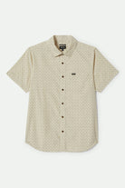 Men's Charter Print S/S Shirt in the color Off White/Micro Floral - Front Product View