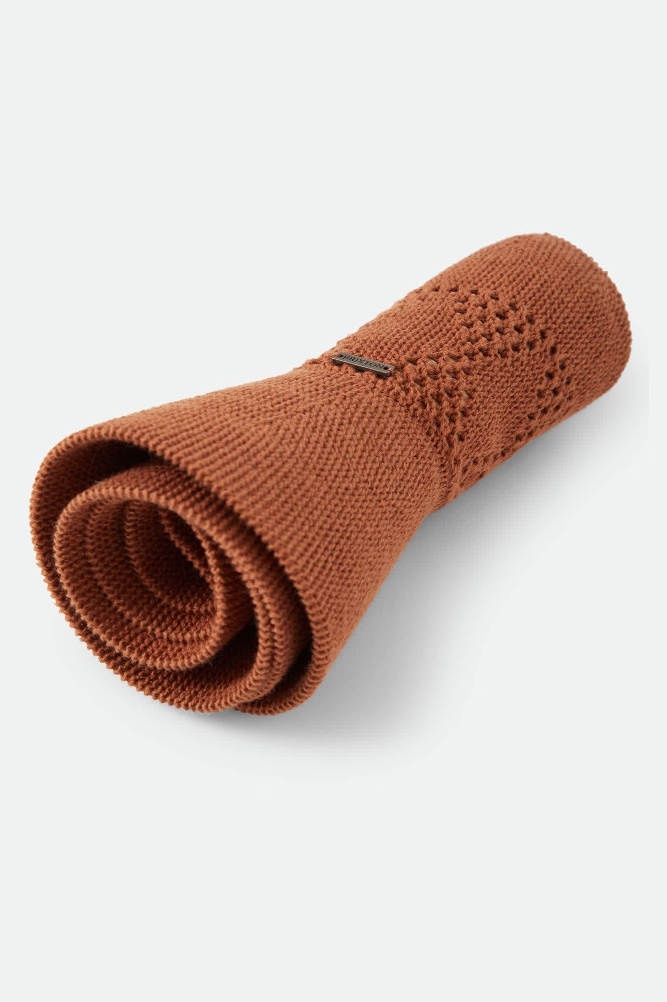 Women's Sophia Knit Packable Hat in the color Caramel - Additional Laydown image