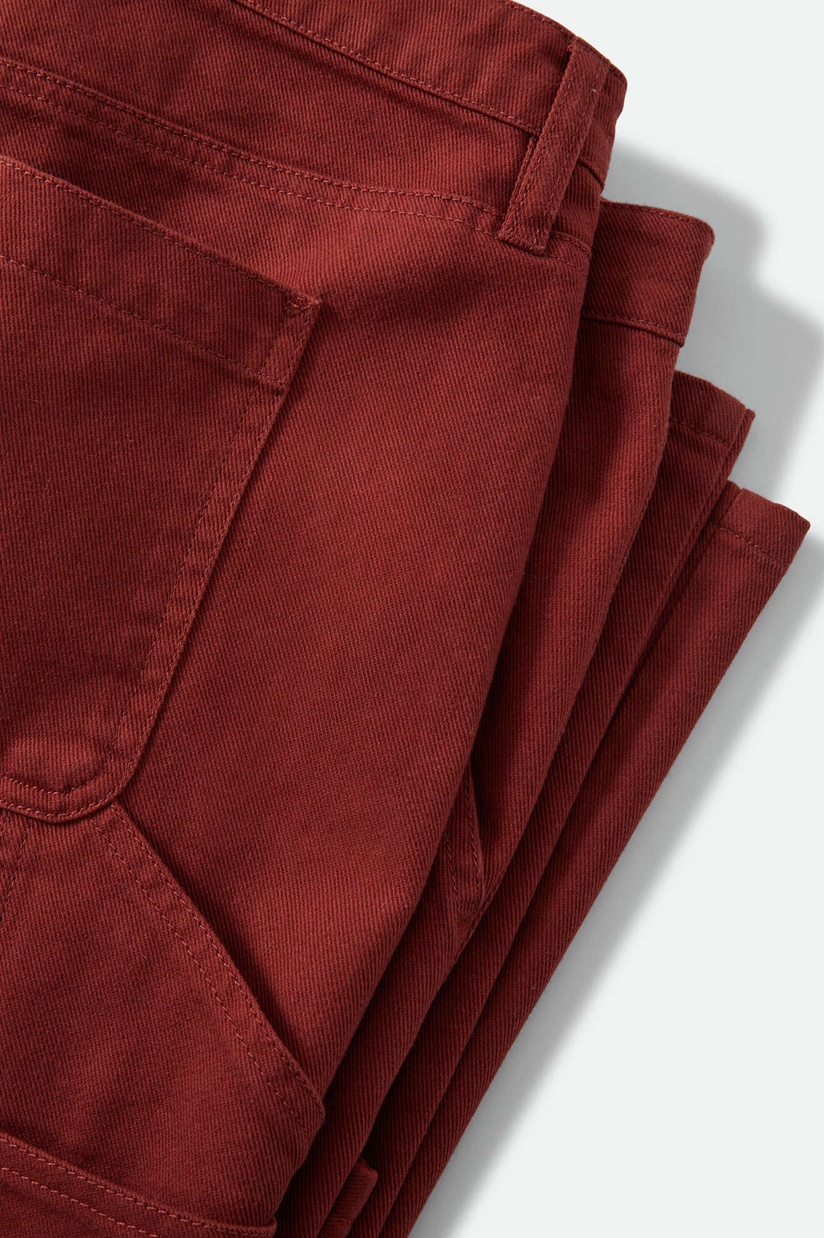 Women's Essex Embroidered Painter Pant in the color Dark Brick - Additional Laydown image