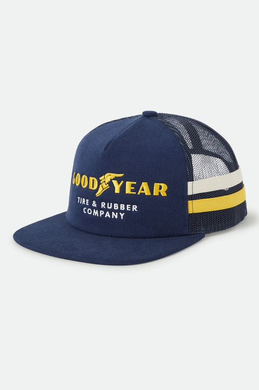 Unisex Goodyear Service Trucker Hat in Navy – Brixton display picture 3