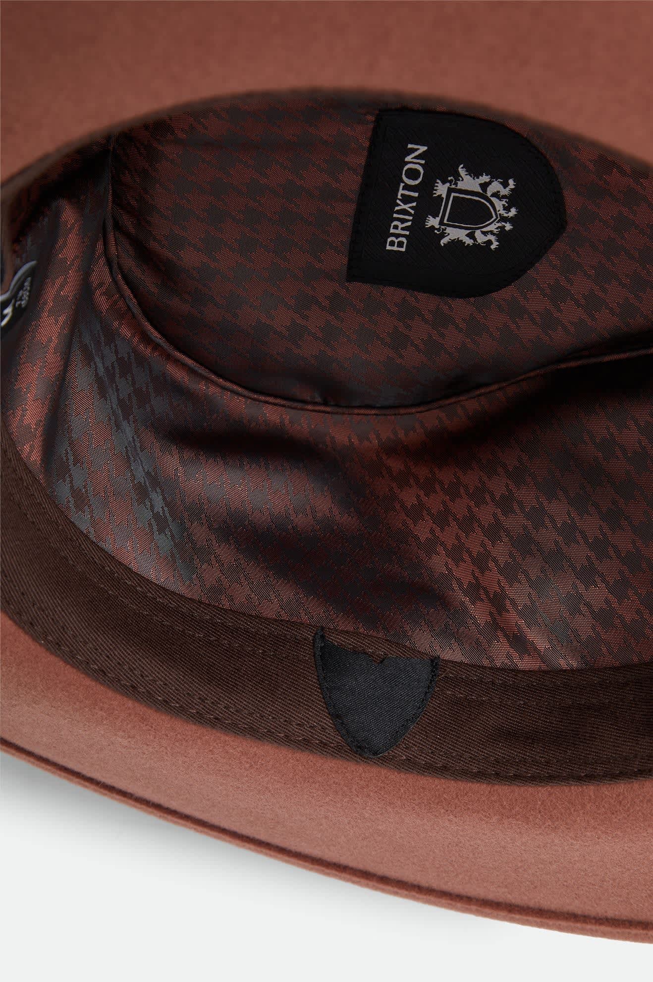 Unisex Eames Fedora in the color Teak/Caramel - Additional Laydown image