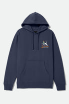 Men's Barren Hoodie in the color Washed Navy - Front Product View