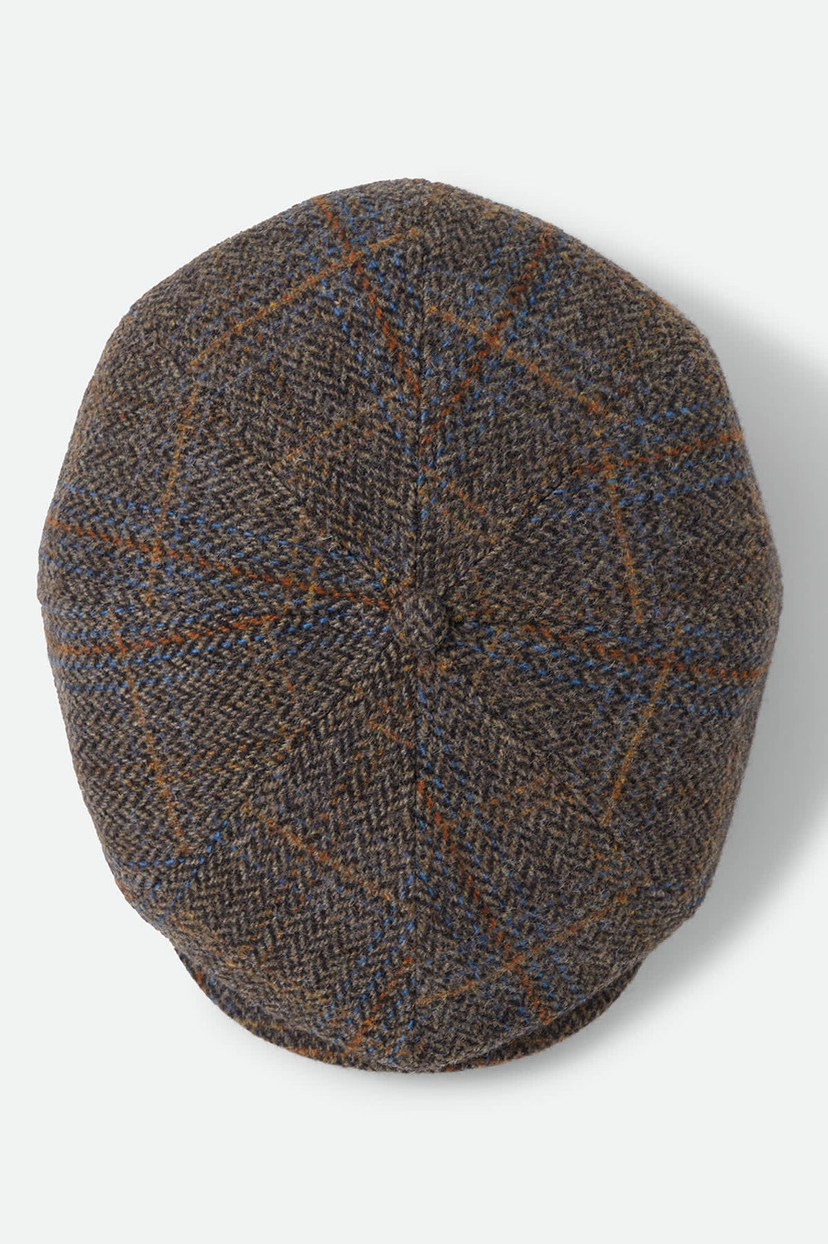Unisex Brood Newsboy Cap in the color Slate Blue/Sepia/Orange - Additional Laydown image
