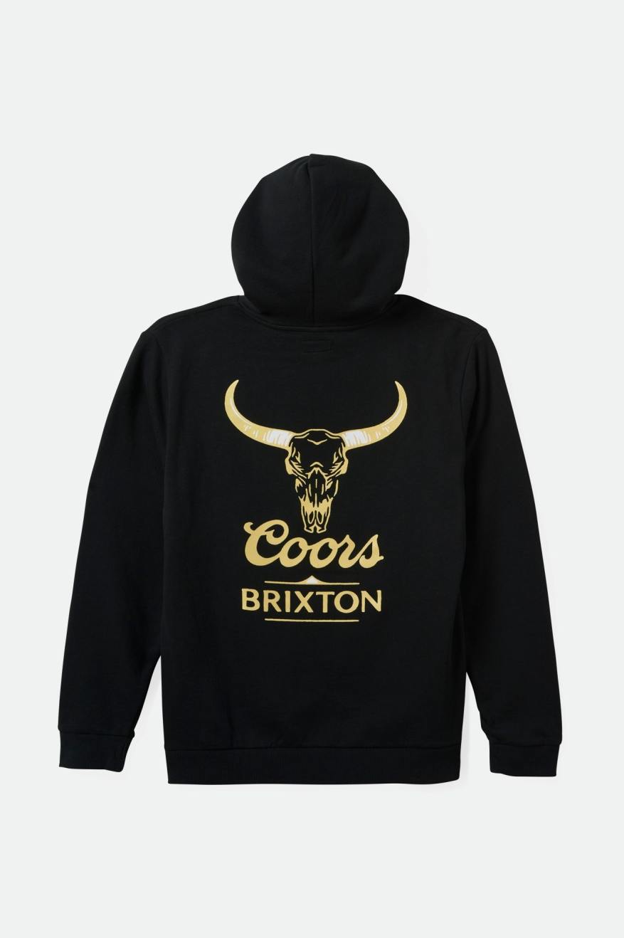 Coors Bull Hoodie Black Brixton
