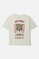 Women's The Getaway Oversized Boyfriend T-Shirt in the color Vintage White - Front Product View