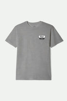 Men's Linwood S/S Standard T-Shirt in the color Heather Grey/Black/White - Front Product View