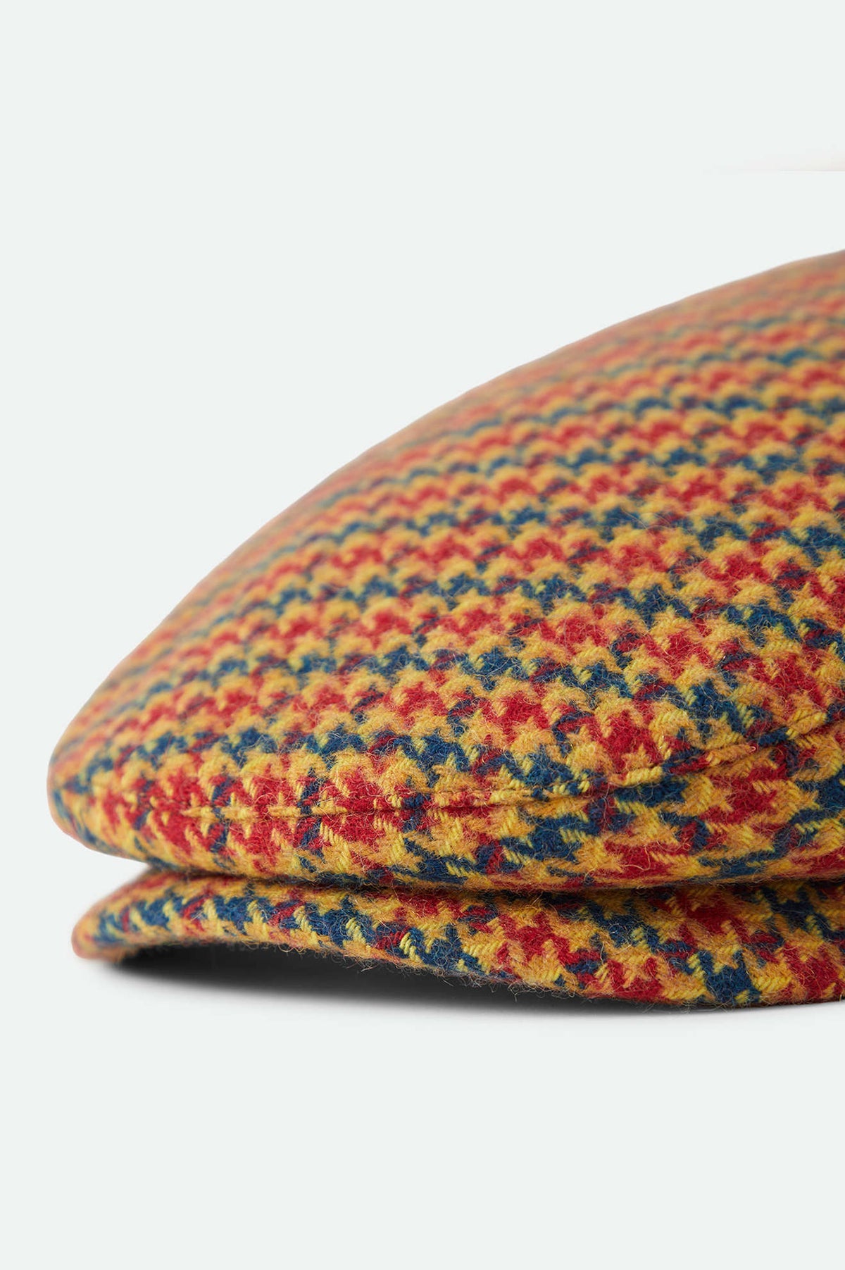 Unisex Hooligan Flat Cap in the color Taupe/Orange/Royal - Additional Laydown image