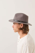 Unisex Messer Fedora in the color Grey/Grey - Men's Side View