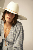 Women's Marina Panama Lifeguard Hat in the color Panama White - Additional Fit image