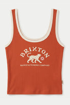 Women's Stroll A-Tank in the color Amber Terrain/Off White - Front Product View