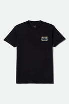 Men's Pillar Short Sleeve Shirt in the color Black - Front Product View