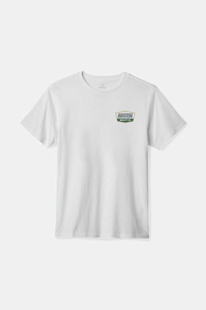 Brixton Regal S/S Standard T-Shirt - White/Charcoal