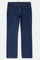 Men's Builders 5-Pocket Pant in the color Dark Denim - Front Product View