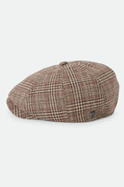 Unisex Brood Newsboy Cap in the color Brown/Tan/Red Plaid - Additional Laydown image