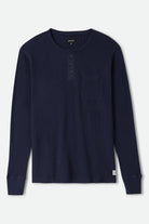 Men's Baseline Waffle Knit Top in the color Navy - Front Product View
