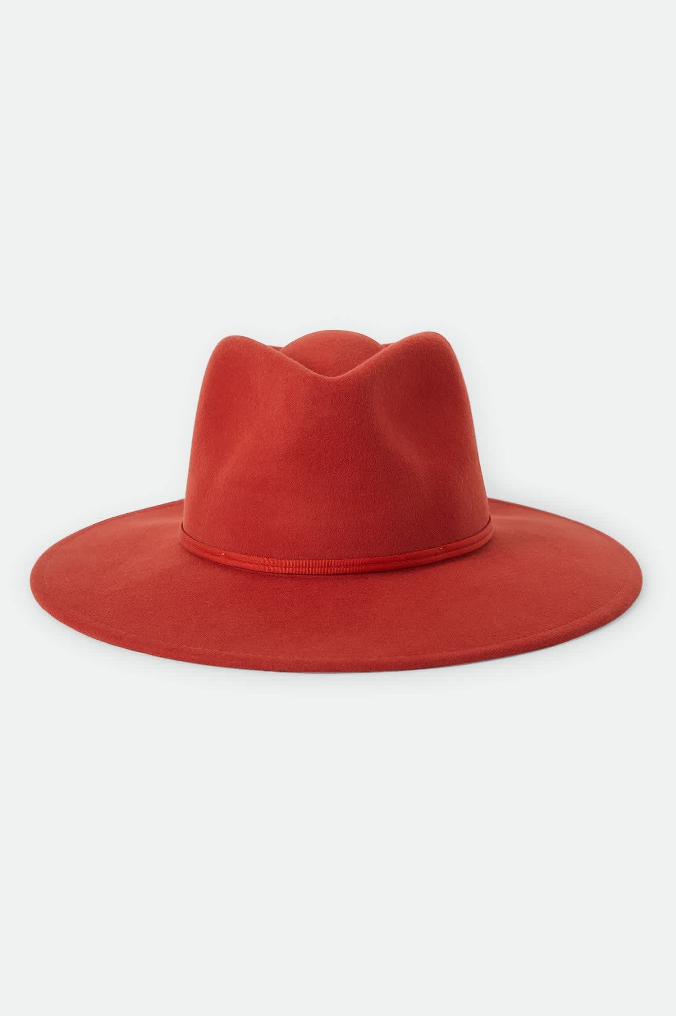 Women's Juniper Packable Hat in the color Red Earth - Additional Laydown image