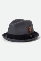 Unisex Gain Fedora in the color Future Grey - Front Product View