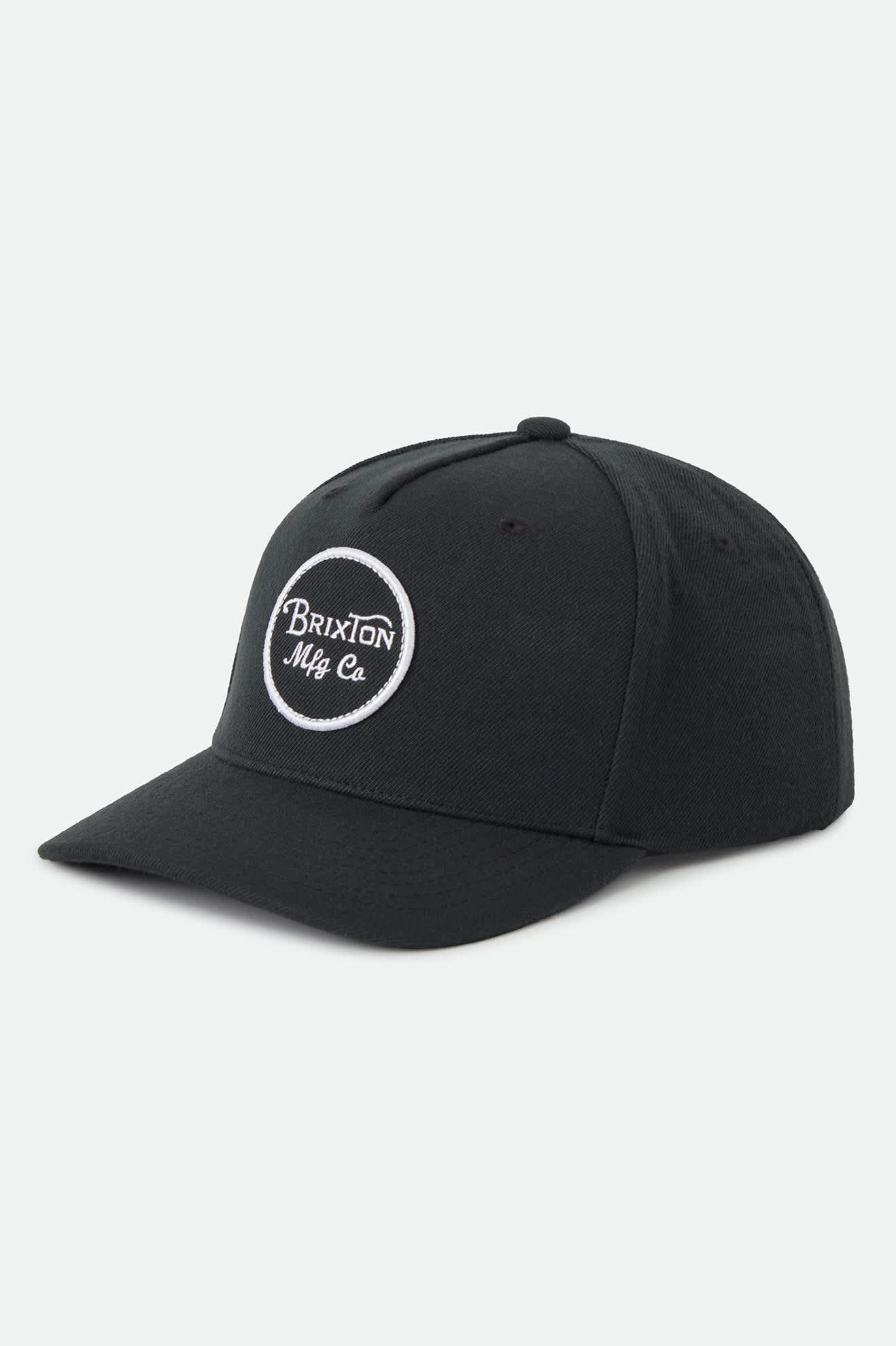 Unisex Wheeler Snapback in the color Black - Front Product View